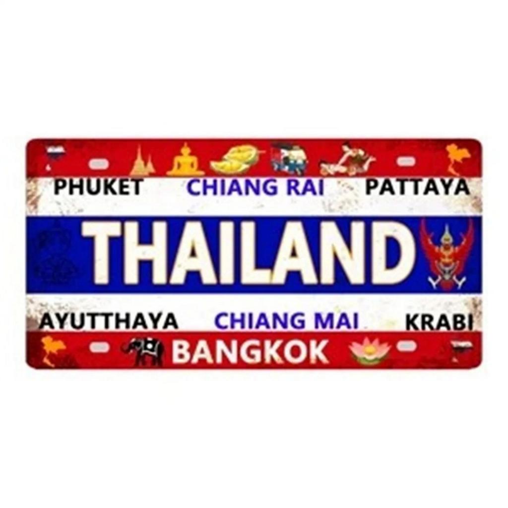 Iceland License Plates Metal Tin Signs for Wall Art Decoration Vintage Tags Metal Automotive Signs For Cafe Bar Club Garage Pub