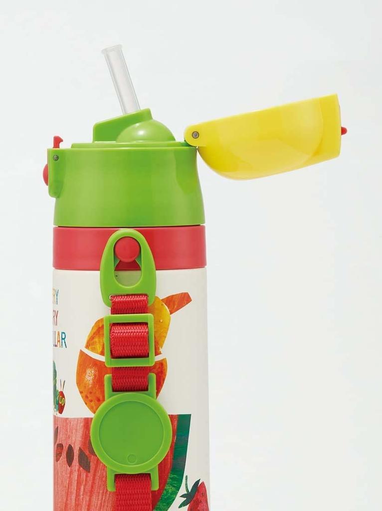 Skater Wasser Sehr hungrige Raupe Edelstahl Klein Sport Wasser Kinderflasche, 2-Wege, Strohhalm/400ml Fassungsvermögen, Becher/350ml Fassungsvermögen, Design, Stahl,