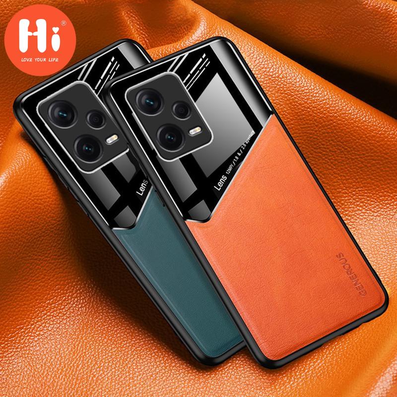 

Роскошный чехол для телефона из искусственной кожи для Xiaomi Mi Poco X5 Pro, задняя крышка, силиконовый защитный чехол для Redmi Note 12 Pro Plus 5G Coque