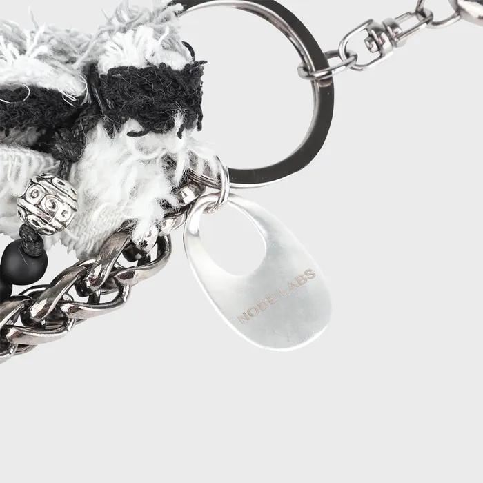 DEV:8 Layered Keyring_White