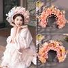 Sophisticated Floral Crown Hair Bands Traditional Ethnic Hair Accessory Double sided Fabric Flower Headband for Women