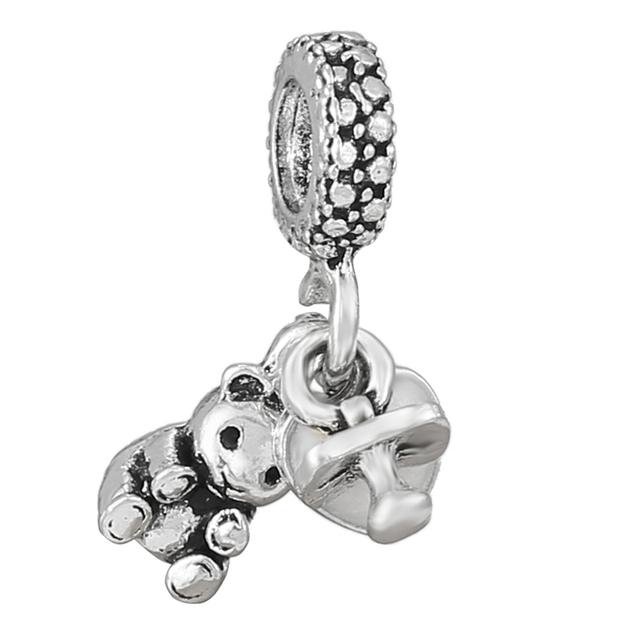 4pcs /Lot 2022 Sterling Silver Color Beads 41 Styles Sparkling Charm Fit Original Brand Bracelets For Women Jewelry Making Gift