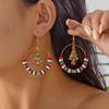 Handmade Polymer Clay Santa Claus Dangle Earrings For Women Cute 3D Cartoon Santa Drop Earring New Year Party Holiday Jewelry