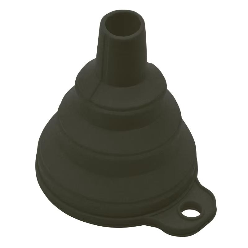 

mini Foldable Funnel Silicone Collapsible Portable Funnels for Fuel Hopper Beer Oil Kitchen Accessories Tools Items чорний