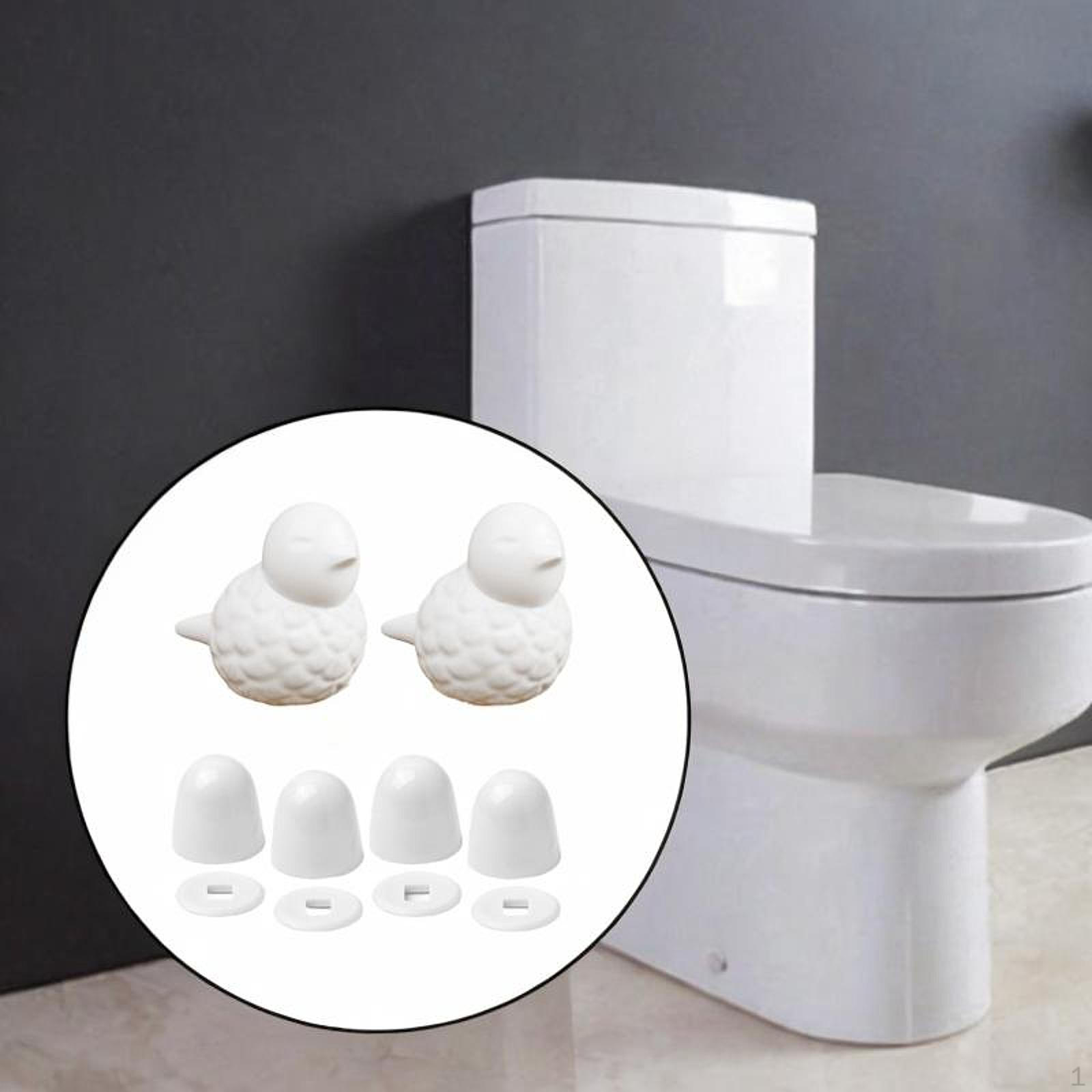 

2 шт. Крышки для болтов унитаза Керамическая крышка для винтов Аксессуары для ванной комнаты Запасные части Стильная птица