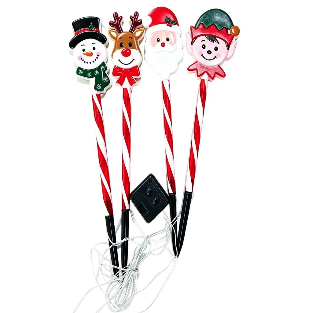 Christmas Stake Lights for Outdoor Yard and Garden Decoration