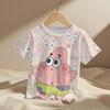 Fashion SpongeBob Kids Cartoon Anime Boys Girls Summer Fashion Casual Men's Women's Tshirts Children Adult Parent Child T Shirts