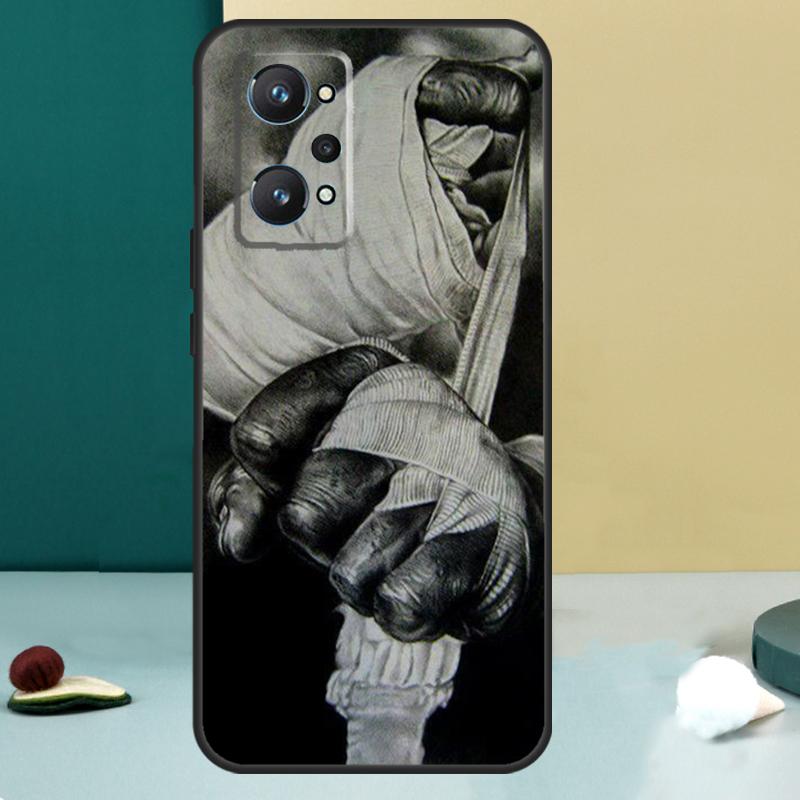 Muay Thai Kickboxing Fight For Realme GT 6T 5 6 GT 7 Pro C67 C75 C61 C55 C53 C51 C21Y C25S 10 11 12 13 14 Pro Plus Case