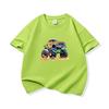 Kids Cotton T Shirt Cute Colorful Offroad SUV Print Crew Neck Short Sleeve Tee Casual Boys Girls Summer Tops
