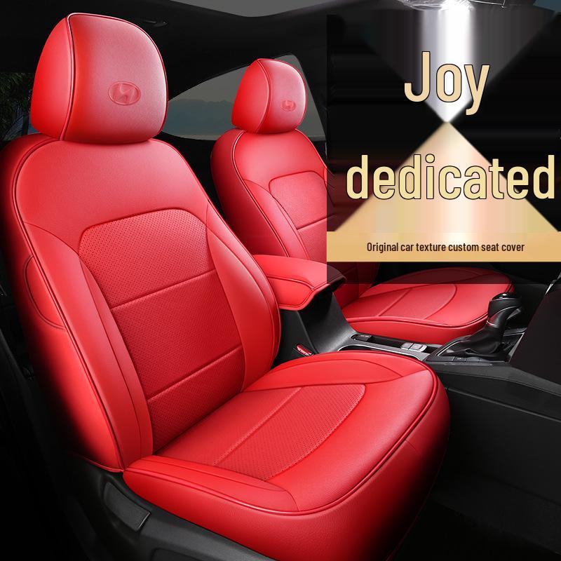 OMN Custom Full-Coverage Sports Leather Seat Cushion for Hyundai Elantra - Four Seasons Use
