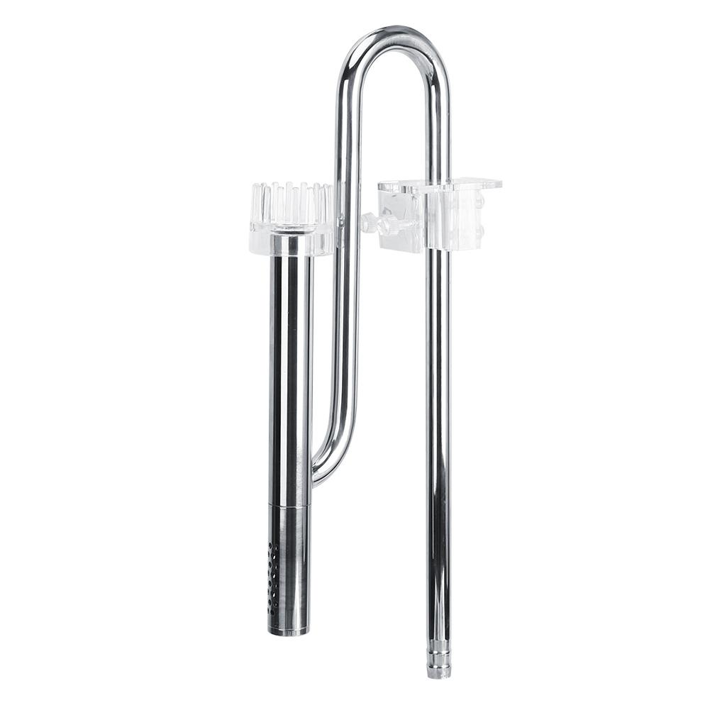 Stainless Steel Aquarium Plant In Out Oil film Skimmer Filter Pipe(12Celsius16 mm)