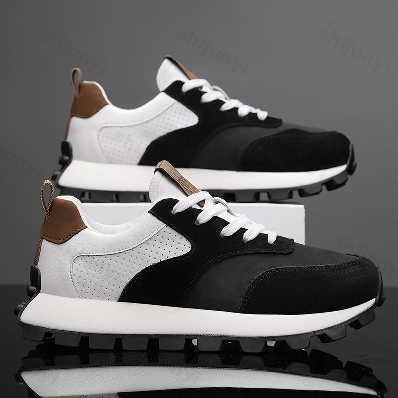 Fashion Men's Fashion Trend Casual Thick Soled Non Slip Sports Shoes Autumn New 2025 Shallow Mouth Comfortable Versatile Chunky sneakers