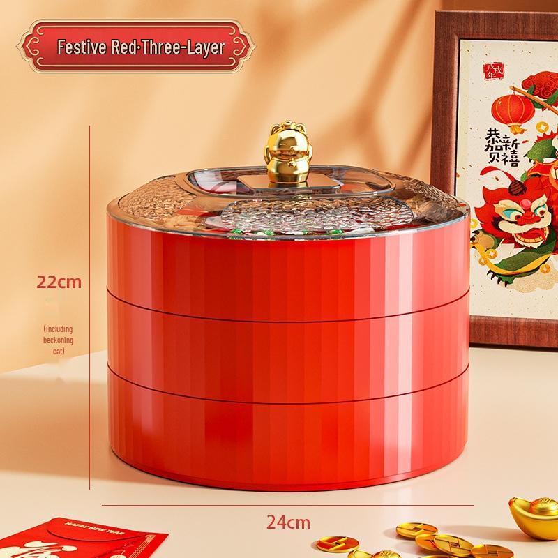 SEE KEAN Festive Multi-layer Snack Tray