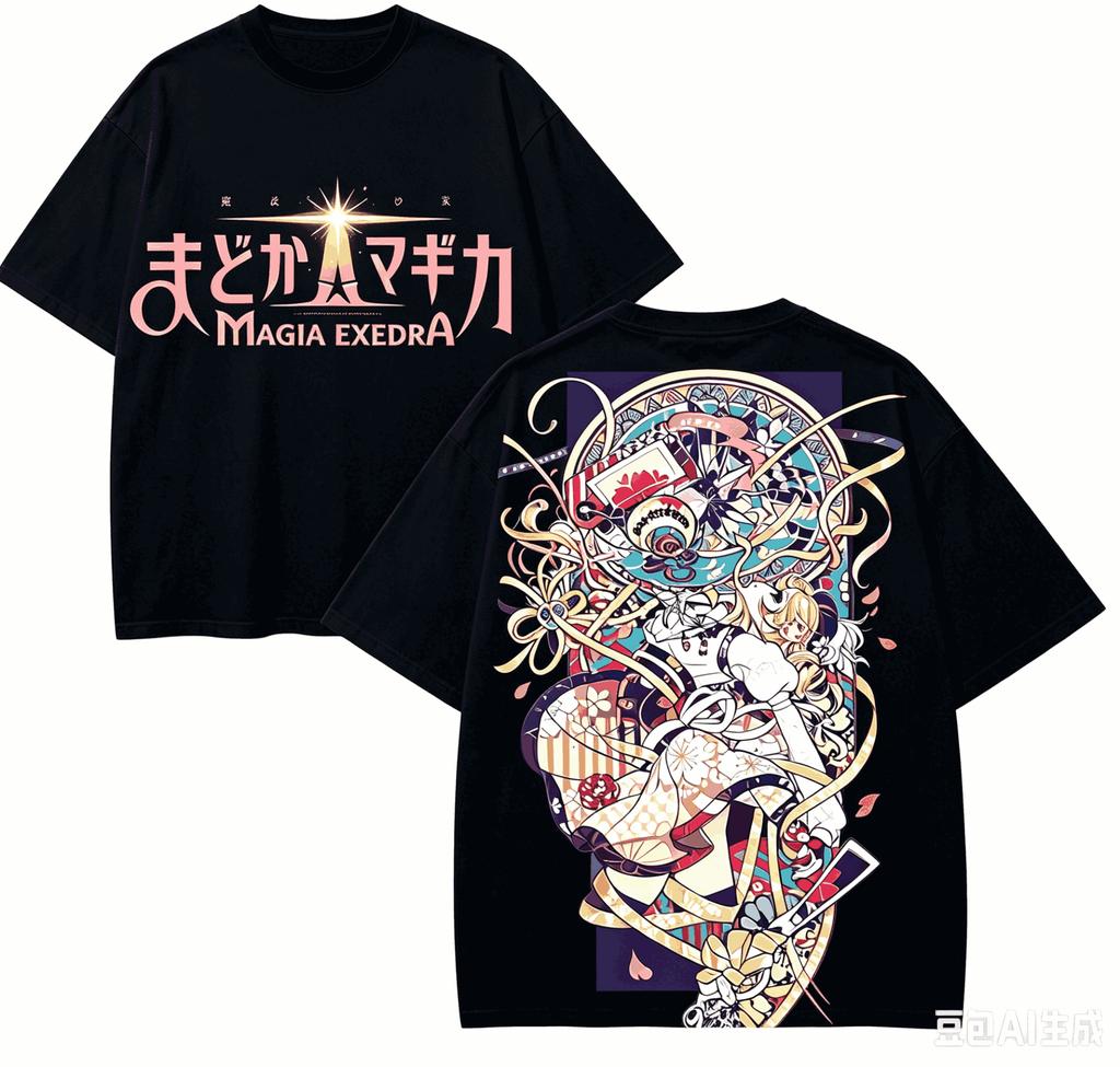 Puella Magi Madoka Magica Anime Lover TShirt Harajuku Cotton NewModel High Street Retro Fashion Unisex Oversized High Quality