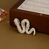 XZ60313 Snake Brooch Women's High-end Anti Glare Chest Flower Exquisite Light Luxury Style Brooch