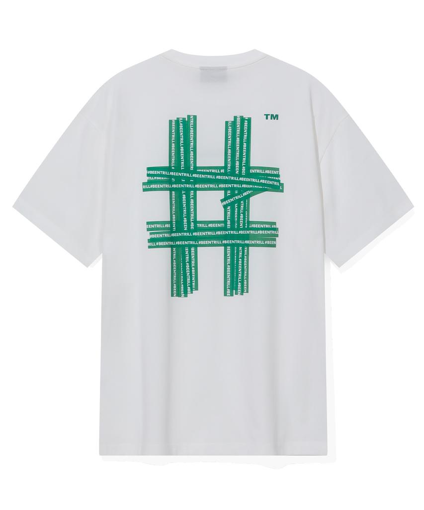 BEENTRILL Illusion Hashtag T-Shirt (Green)