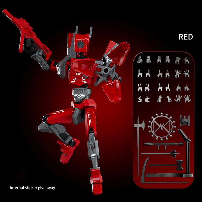 Mech T13 Action Figure Titan 13 Action Figure Dummy Lucky 13 Action Figure 3D Printed Multi-Jointed Movable Nova Action Figure