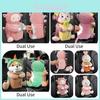 Cute Plush Car Tissue Box Trash Bin Multi-functional Auto Armrest Container