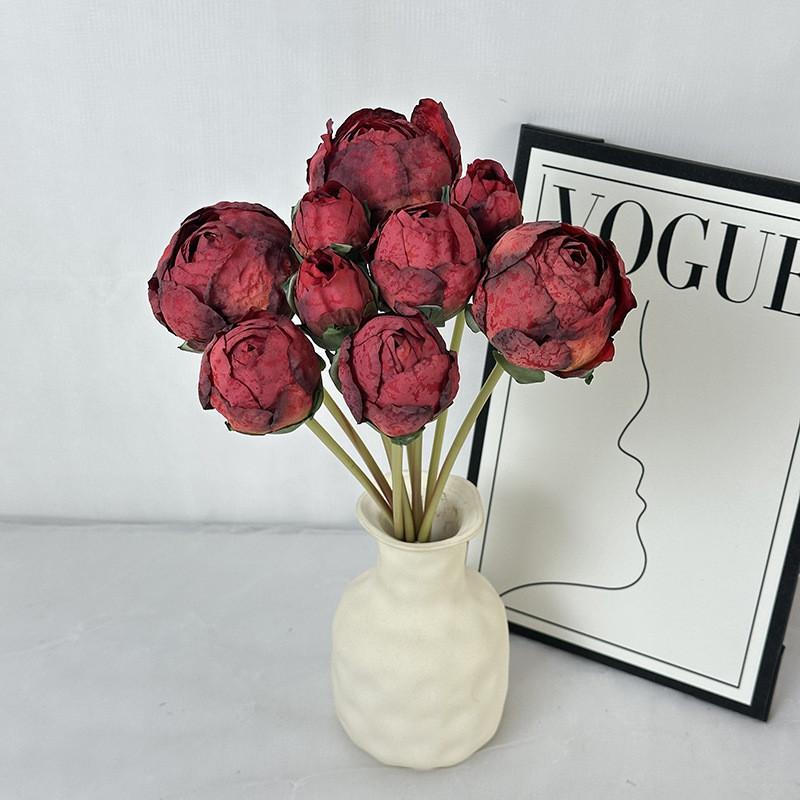 Peony Artificial Flower Bouquet For Wedding Photography And Home Decor