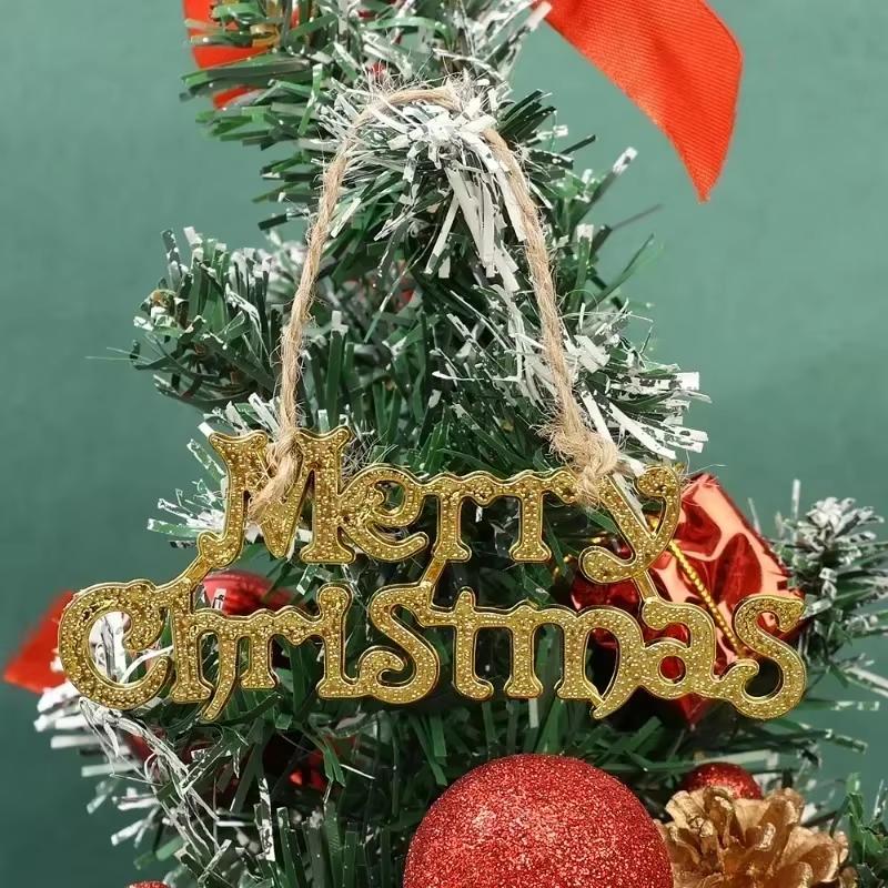 Merry Christmas Letter Hanging Logo Christmas Tree Pendant Decoration Party Christmas Tree Doors and Windows Hanging Decoration