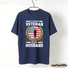 My Favorite Veteran Is My Husband Women T Shirt Military Family Tops Fashion Tees Streetwear Oneck Graphic Tshirt