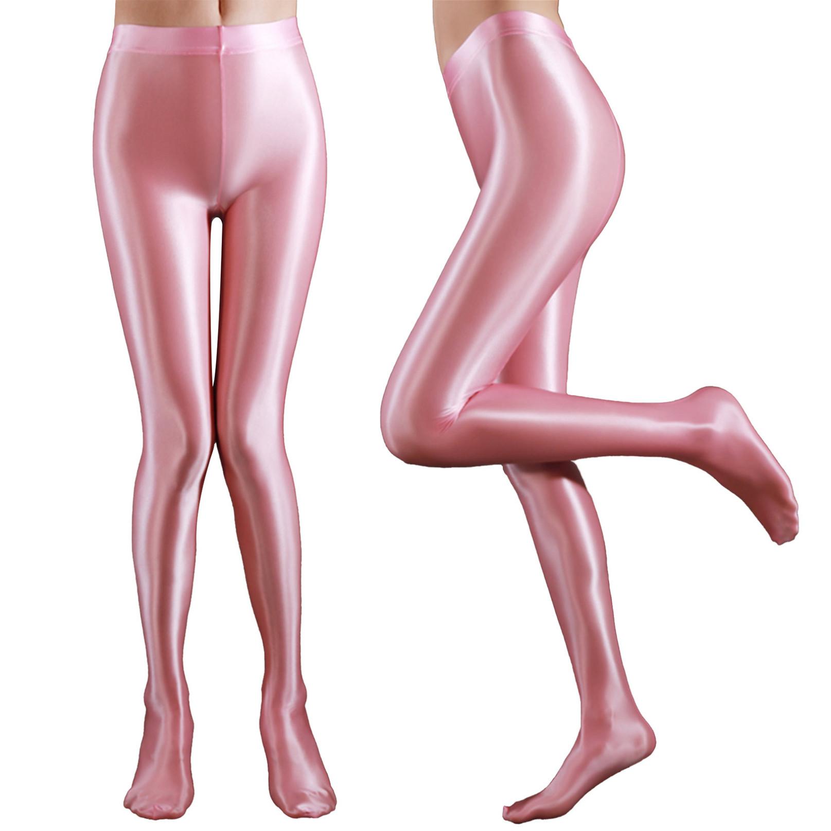 

Жіночі глянцеві колготки Легінси для йоги Штани Тренування Фітнес Гімнастика Тренування Спортивні штани Колготки M рожевий