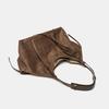 Retro Faux Suede Tote Shoulder Bag Large Capacity Designer Bags for Women Handbags and Purses Shopper Commuting Bag  Pouch