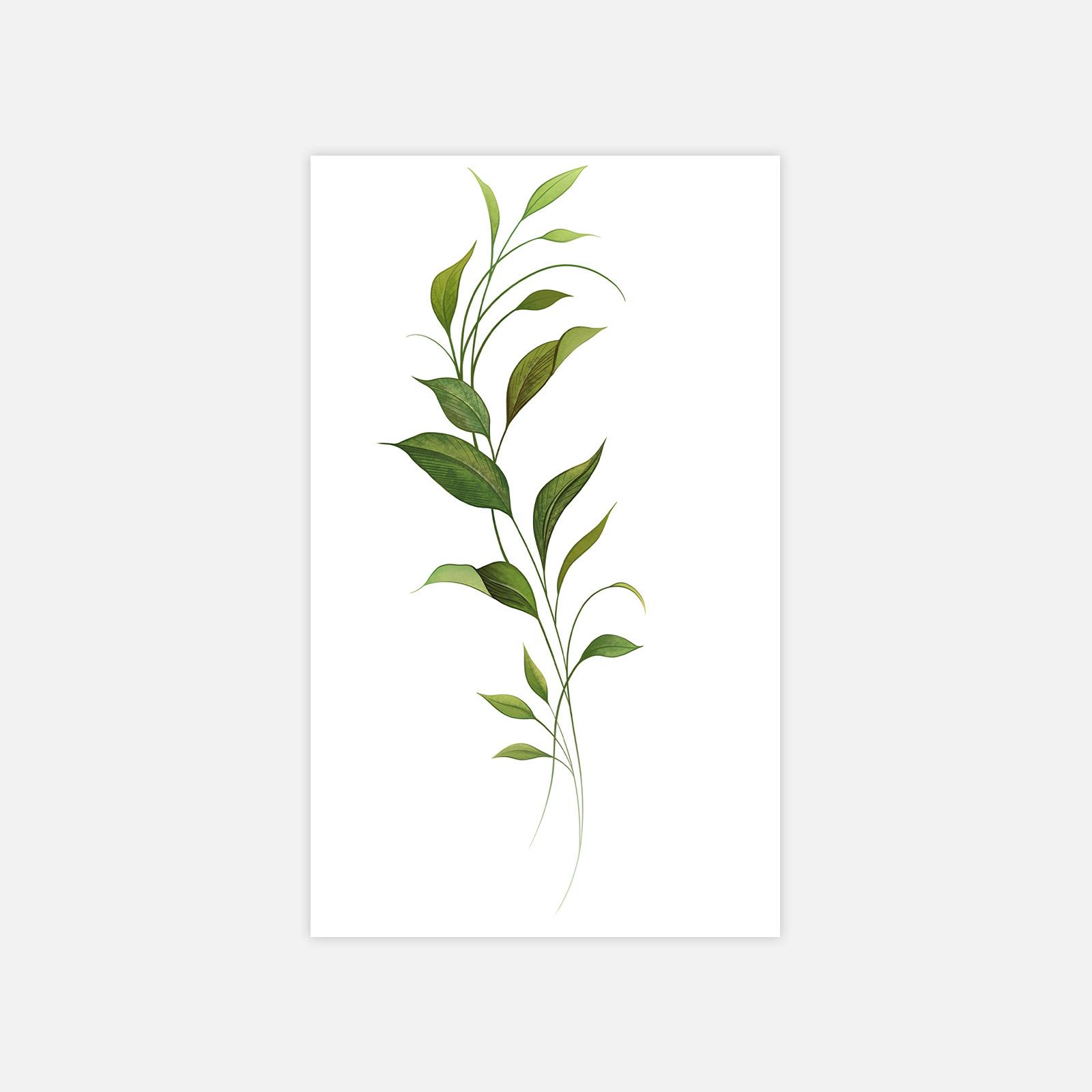 Beautiful Small Fresh Wicker Simple Tattoo Sticker New Chinese Arm Tattoo Sticker 6*10