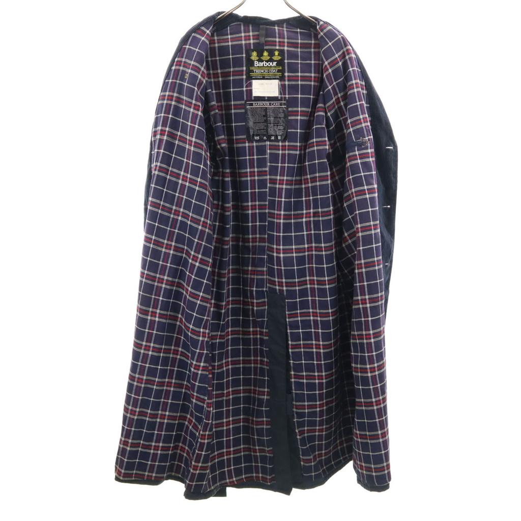 Barbour 90s 3 Warrant Trench Coat Old Oiled Trench Coat C36 Gray Men's Used