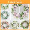 Elegant 40cm Artificial Rose Peony Flower Wreath With High Realistic Appearance