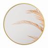 Rundes Holz-Loft-Spiegel 60 Cm Gold Bd Art