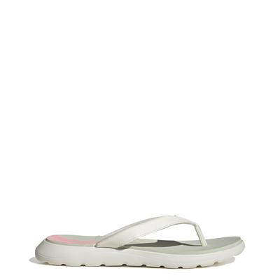Sandálias Femininas Adidas GTF03 Conforto Verde Praia Tamanho cm, Off-White/Rosa Raio/Linho (GY1825), 26,5