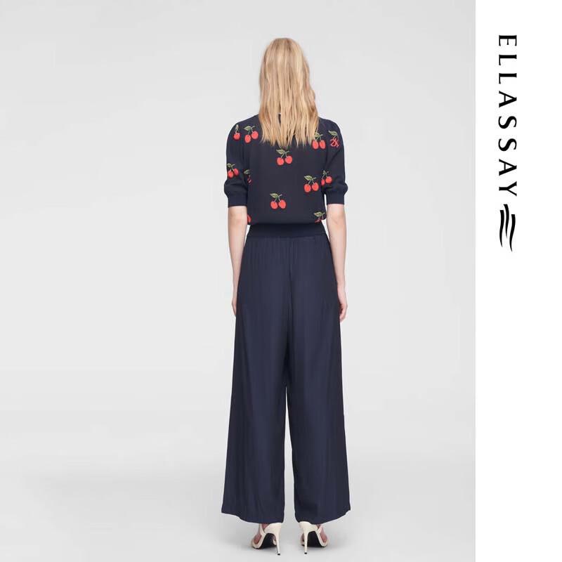 ELLASSAY Simple Versatile Elastic Waist Women's Pants