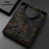 Men's Chinese Style Silk Jacquard Short Sleeve Shirt