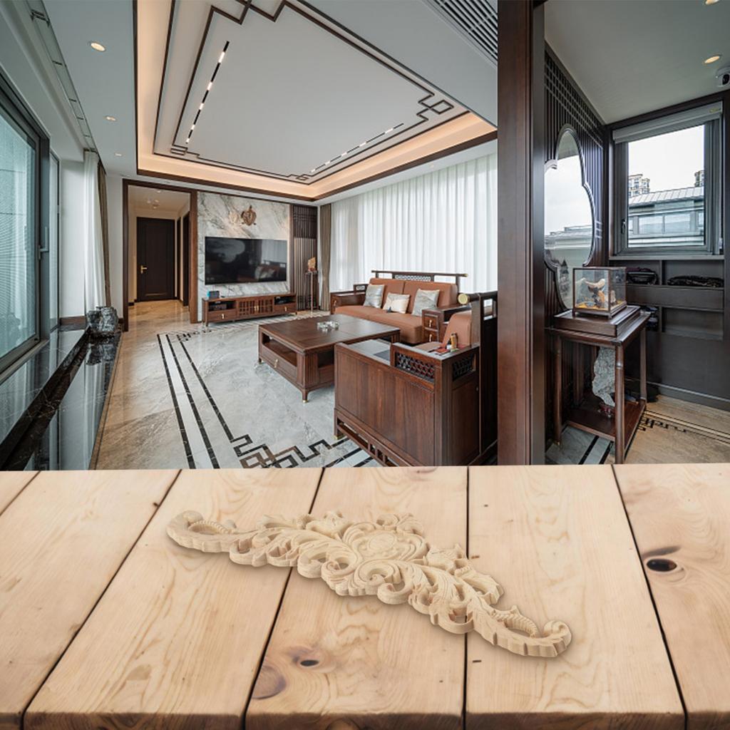 Applikation geschnitzt Applikation geschnitzt Aufkleber Möbel unbemalt