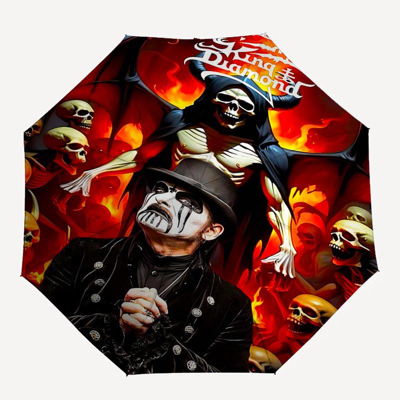 1 шт. Автоматический складной зонт-трость King Diamond, ветрозащитный, компактный, для путешествий, подарок на День Рождения, Рождество, для бизнеса 93035