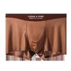 Men's Ice Silk Underwear Breathable Four Corner Solid Color Mid Waist Underwear