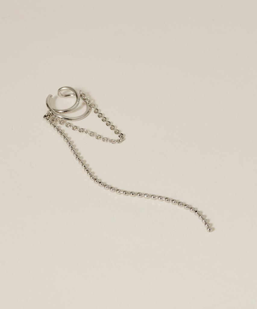 Novice Tokyo Long Chain Ear Cuff / Silver