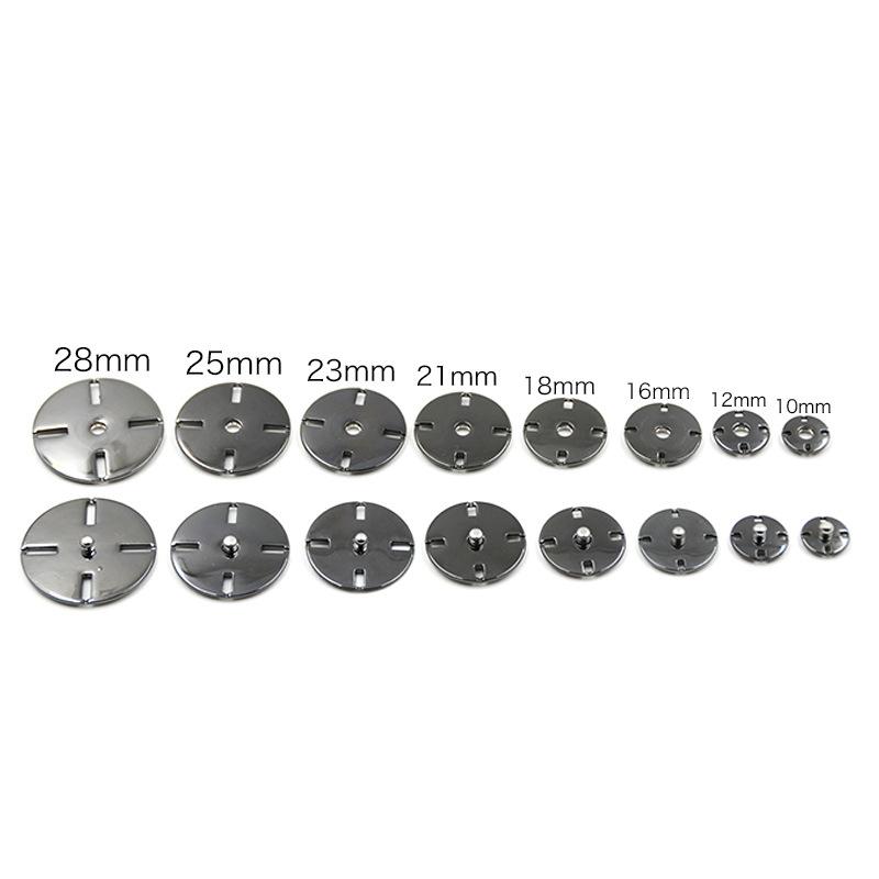 Three Love Flat Metal Button Snap Button Wool Coat Down Jacket Invisible Concealed Button Button