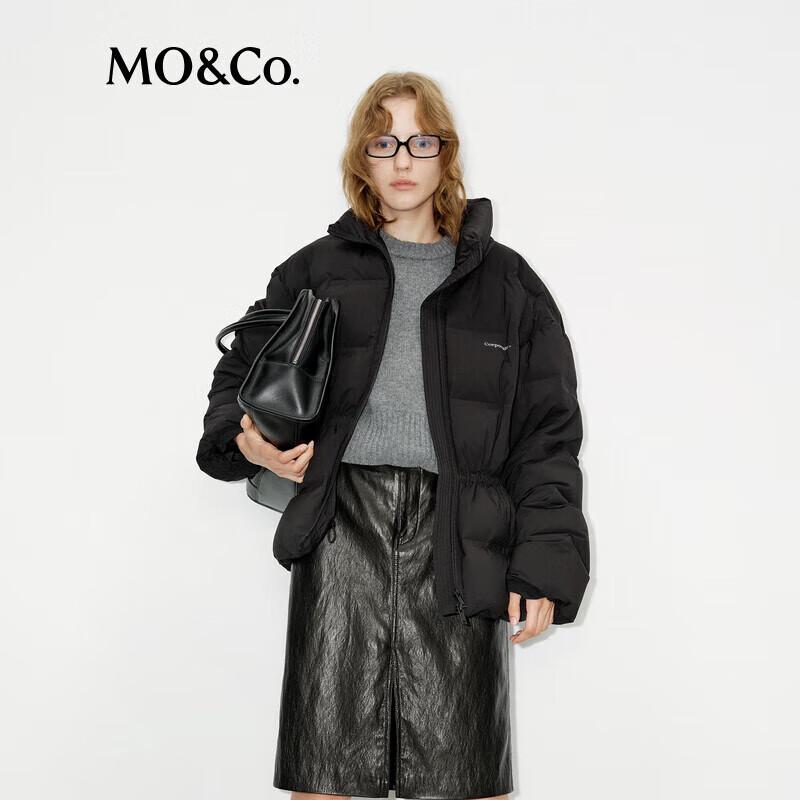 MO&Co. Elegant Cinch-Waist Puffer Jacket
