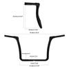 Motorcycle 13.19" Rise Ape Hanger Bar 1 1/4" Handlebar For Harley Touring Road Glide Electra Glide 2014-2024