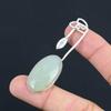 Mothers Day Sale Oval Aquamarine Stone Sterling Silver March Engagement Pendant