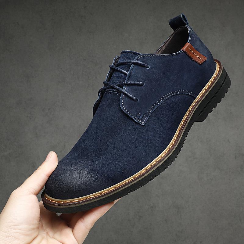 

Модные мужские кроссовки Новые на плоской подошве Деловые на шнуровке Спортивные Уличные Противоскользящие Для ходьбы Повседневные Лоферы Модные Повседневные туфли на мягкой подошве 44 синий