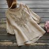 Summer Large Size Loose Embroidered T-shirts Women Loose Casual Tops Solid Color Ruffled Sweet Solid Color Shirts Thin Blouse Elegant Fashion Clothes