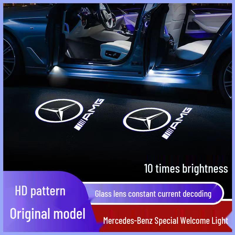 Lumină de bun venit din sticlă de cuarț Mercedes-Benz pentru Clasa E, Clasa C, Clasa S, GLC, GLE, GLA, GLS