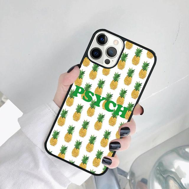 

Psych Pineapple Phone Case Cover For iPhone 17 Air 15 16 14 12 11 13 Pro MAX Plus Coque iPhone 14pro