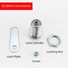 16-30mm Length Drawer Lock 2 Keys Included Locking Plate Cabinet Lock Metal Body Mechanical Tongue Distribution Box Lock
