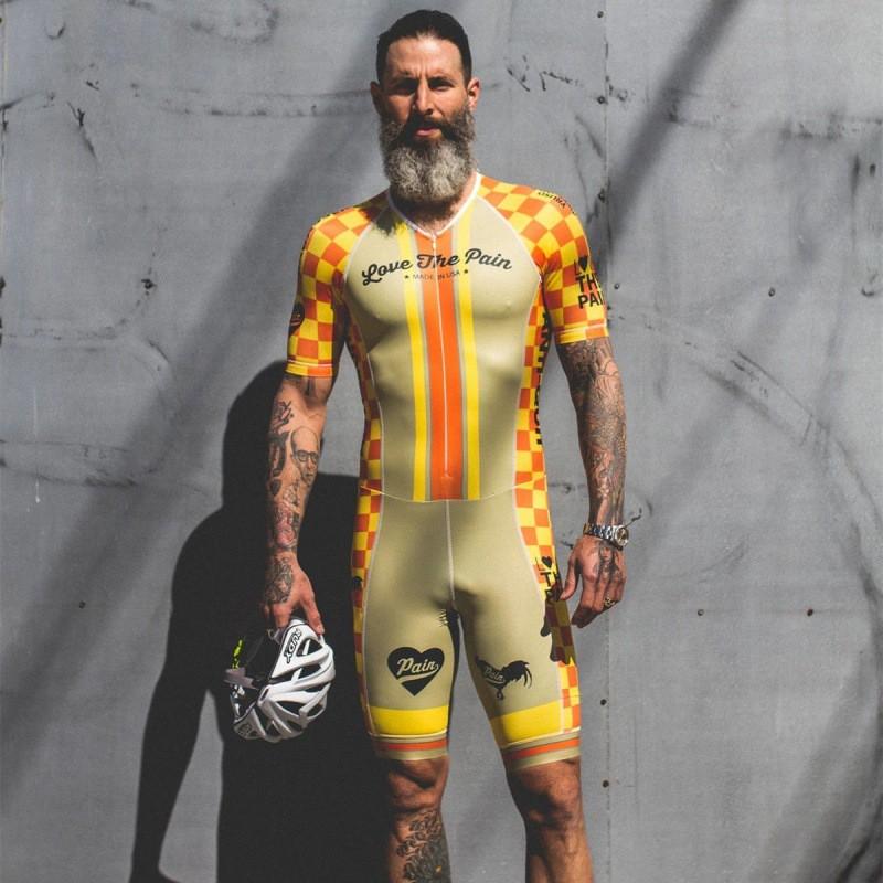 Men Women Triathlon Cycling Suit One-Piece Race Wear Winter Thermal Compression Outfit