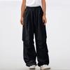 Women's Straight Leg High Waisted Drawstring With Pocket Solid Color Pants