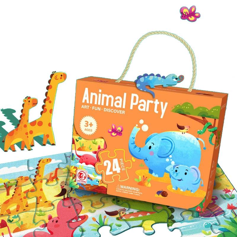

Children 24pcs Cosmic Treetop Sea Animal Theme Flat Puzzle Diy Educational Toy animal